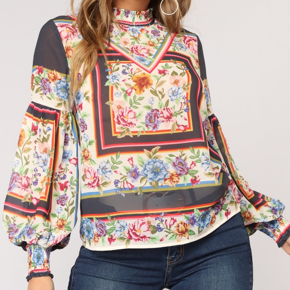 Floral Print Blouse